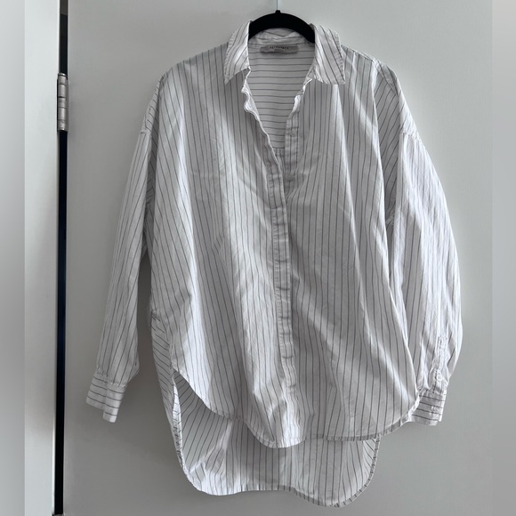 ALLSAINTS // sada button down striped shirt - Picture 4 of 8